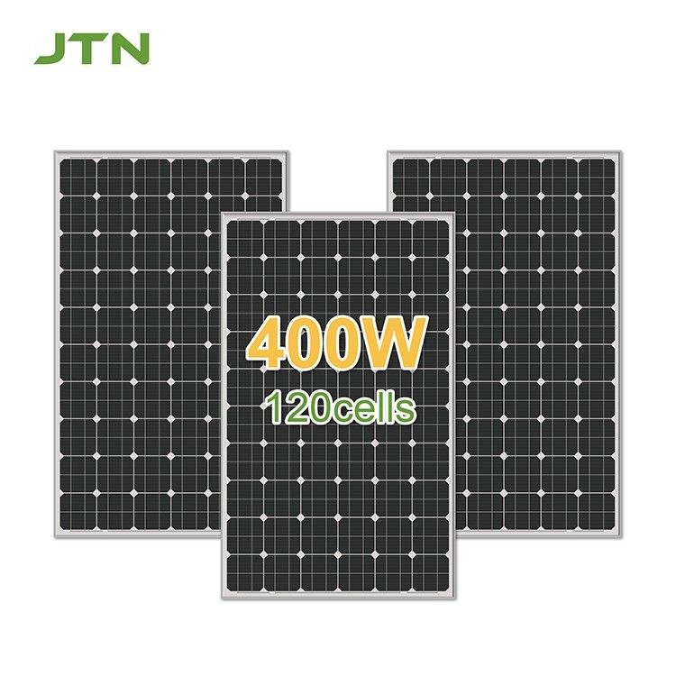 400-wattowy czarny panel słoneczny ze szklanym materiałem powierzchni i 12-letnią wydajnością