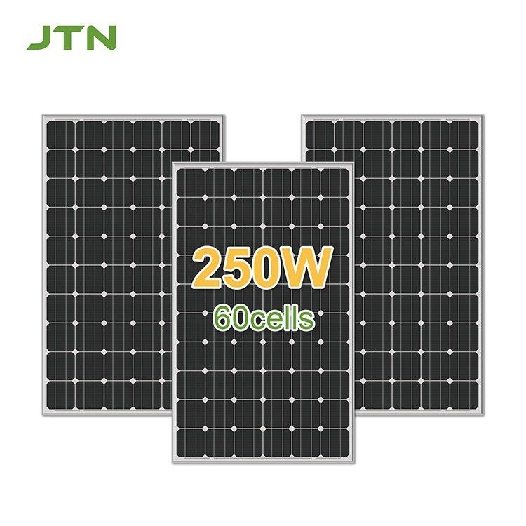 Monokrystaliczne ogniwa słoneczne z napięciem cienkim Panele fotowoltaiczne 250 Watt 18V 30V 36V