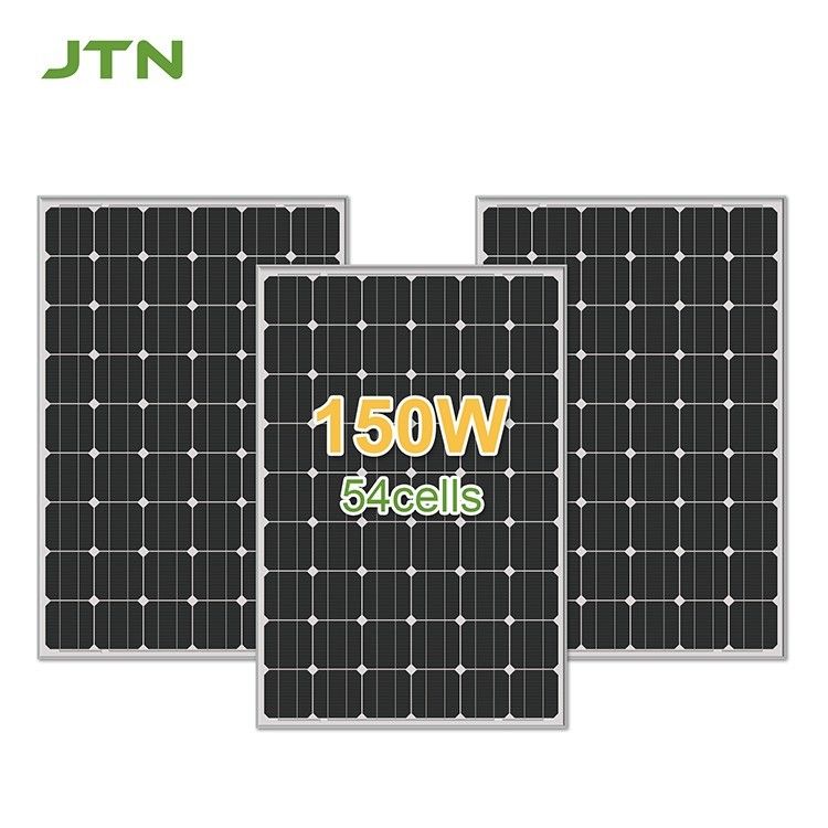 18V 24V Czarne monokrystaliczne ogniwa słoneczne Panele fotowoltaiczne z cienką warstwą 150W 160W 170W 180W