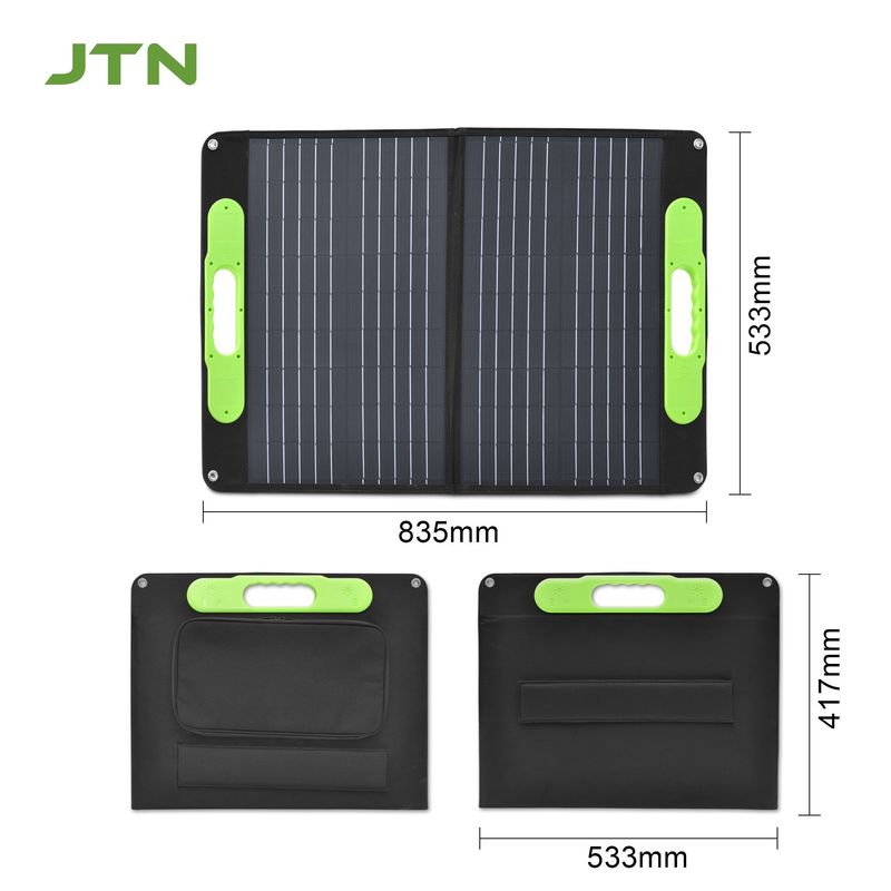 Kampowanie Składany panel słoneczny PET USB 3.0 40w 50w 60w 80w 18v Przenośny składany panel słoneczny